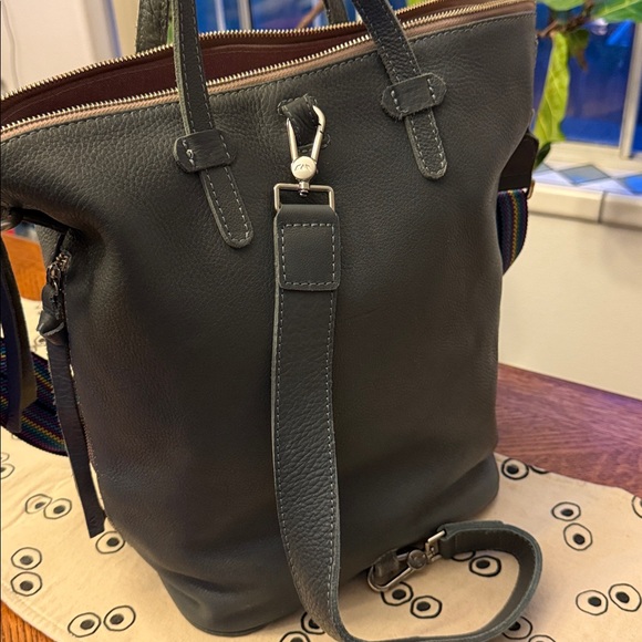 Consuela Gray Backpack with Multicolor Strap - Picture 2 of 6